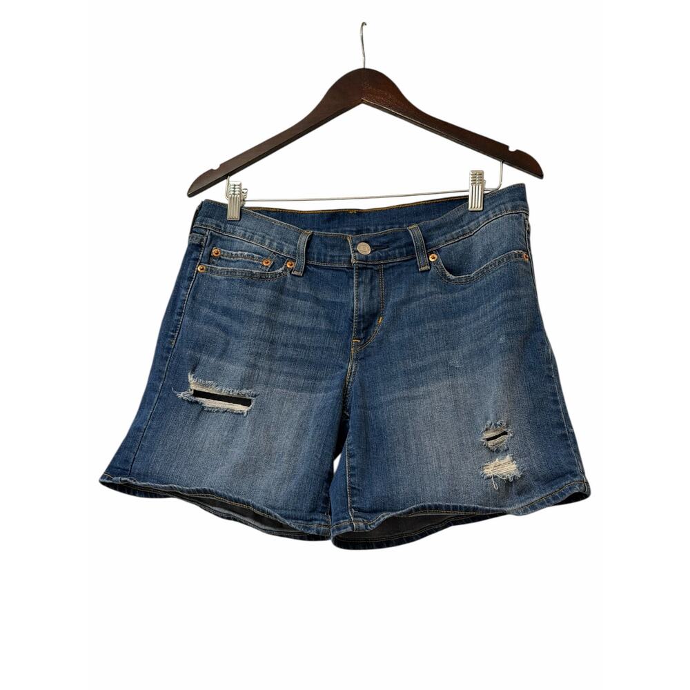 Levi’s Distressed Denim Shorts Women’s Size  W29 Blue Jean Shorts